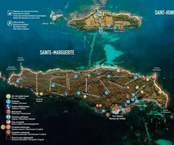 Lerins-islands-map